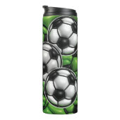 3D Opgeblazen Effect Voetbal Fan Thermische T Thermosbeker (Geroteerd rechts)
