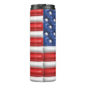 3D Opgeblazen Tumbler - Amerikaans vlagontwerp Thermosbeker (Achterkant)