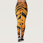 3D Oranje balpatroon Leggings (Achterkant)