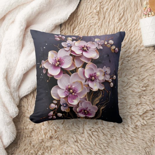 3D orchid pillow Kussen (Deken)