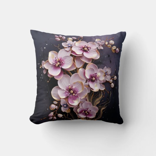 3D orchid pillow Kussen (Voorkant)