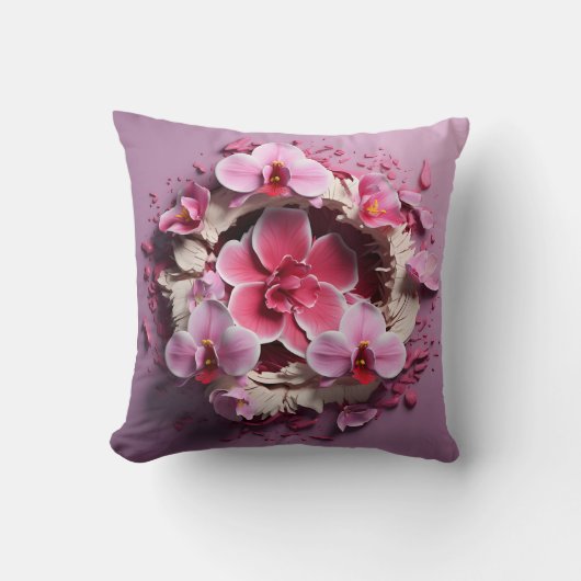 3D orchid pillow Kussen (Voorkant)