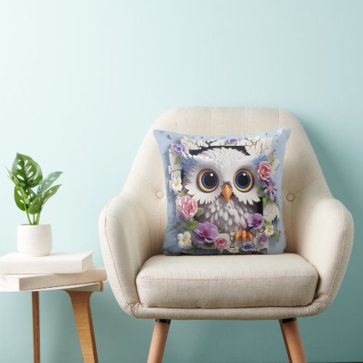 3D owl pillow Kussen (Stoel)