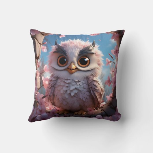 3D owl pillow Kussen (Achterkant)