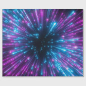 3d, paars vuurwerk, big bang, sterrenstelsel, abst cadeaupapier (Vlak)