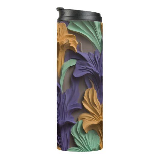 3D PAARSE BLOEM THERMOSBEKER (Geroteerd rechts)