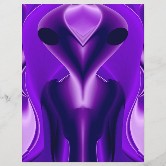 3D Paarse Regenboog Dromen, Buitenaards Flyer (Voorkant)