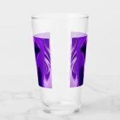 3D Paarse Regenboog Dromen, Buitenaards Glas (Links)