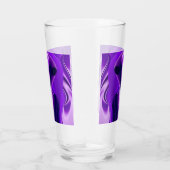 3D Paarse Regenboog Dromen, Buitenaards Glas (Rechts)