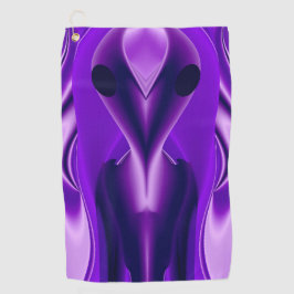 3D Paarse Regenboog Dromen, Buitenaards Golfhanddoek