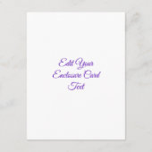 3D Paarse Regenboog Dromen, Buitenaards Informatiekaartje (Achterkant)