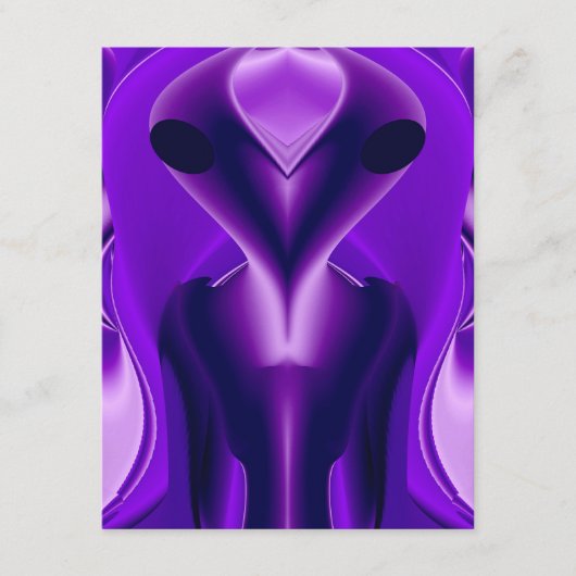 3D Paarse Regenboog Dromen, Buitenaards Informatiekaartje (Voorkant)