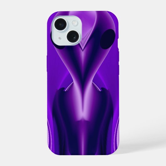 3D Paarse Regenboog Dromen, Buitenaards iPhone 15 Case (Achterkant)