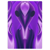 3D Paarse Regenboog Dromen, Buitenaards Klembord (Achterkant)