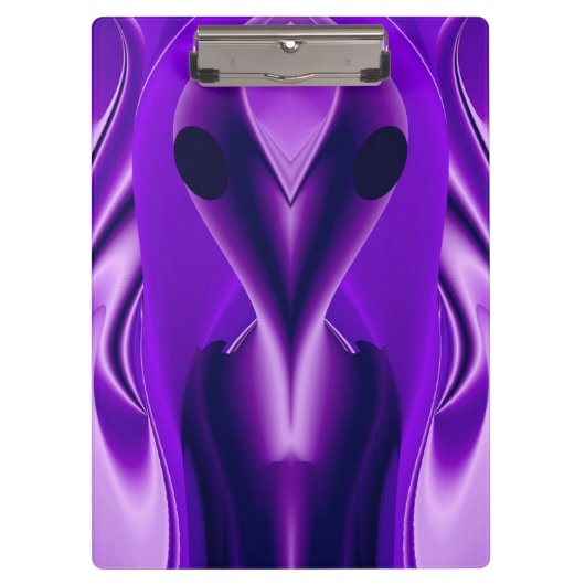3D Paarse Regenboog Dromen, Buitenaards Klembord (Voorkant)