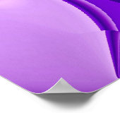 3D Paarse Regenboog Dromen, Buitenaards Poster (Hoek)