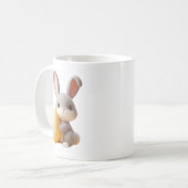 3D paashaas met een levendig ei Koffiemok (Voorkant links)