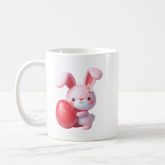 3D paashaas met ei Koffiemok (Links)