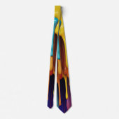 3D Paint Drips Halsband Stropdas (Achterkant)