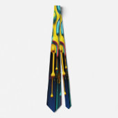 3D Paint Drips Nekdas Stropdas (Voorkant)