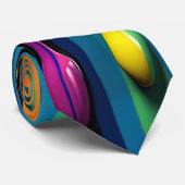 3D Paint Drips Stropdas (Opgerold)