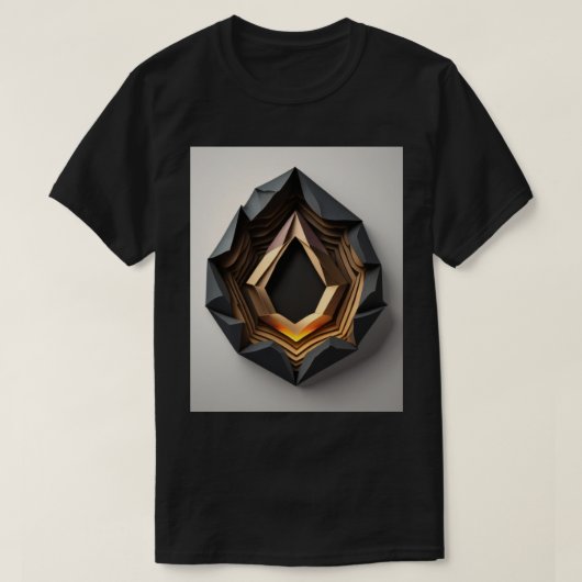 3D Paper Art Design T-shirt (Design voorkant)