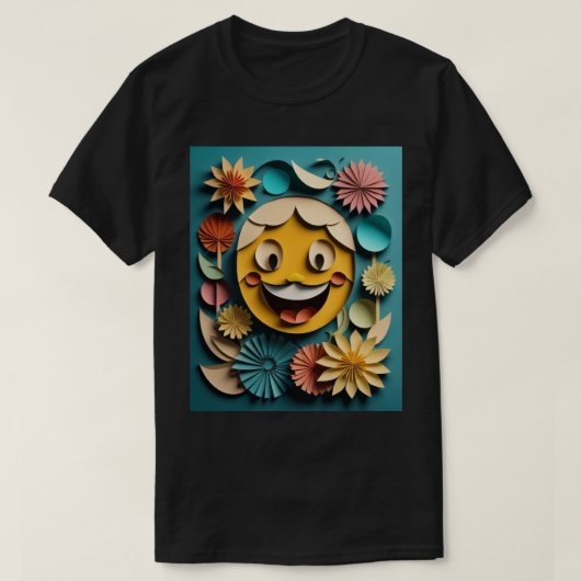 3D Paper Art Design T-shirt (Design voorkant)