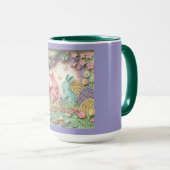 3D Paper Cut Bunny & Easter Eggs Combo Mok (Voorkant rechts)