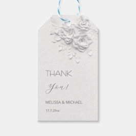 3D Paper Cut Roses Wedding Thank You Cadeaulabel