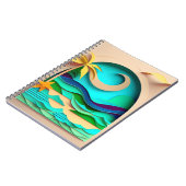 3D Papercraft Tropical Beach Notitieboek (Linkerzijde)