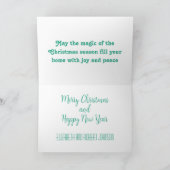 3D papier gesneden dorp Feestdagen Kaart (Binnen)