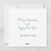 3D Papieren Kerstornament Feestdagenkaart (Achterkant)