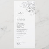 3D Papieren Witte Rozen Menu (Voorkant)