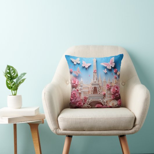 3D Paris pillow Kussen (Stoel)