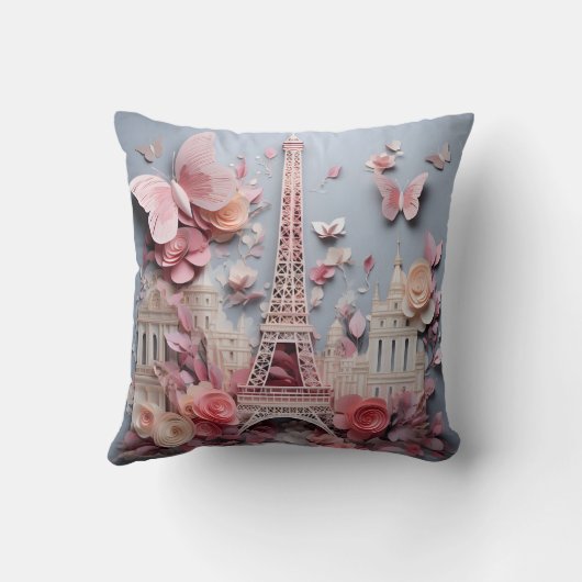 3D Paris pillow Kussen (Achterkant)