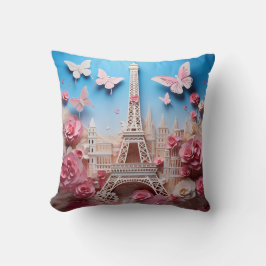 3D Paris pillow Kussen