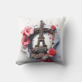 3D Paris pillow Kussen