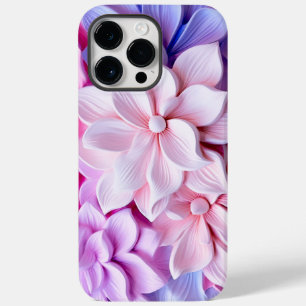 3D Pastel Bloem Patroon Case-Mate iPhone 14 Pro Max Hoesje