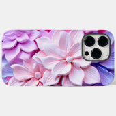 3D Pastel Bloem Patroon Case-Mate iPhone Case (Achterkant (horizontaal))