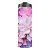 3D Pastel Bloem Patroon Thermosbeker (Voorkant)