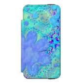 3D Pastel Flower Psychedelic Incipio iPhone Portemonnee Hoesje (Voorkant Agenda)