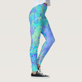 3D Pastel Flower Psychedelic Leggings (Rechts)