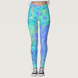 3D Pastel Flower Psychedelic Leggings