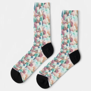 3D Pastel Marshmallows - Colorful Soft Sweets Sokken