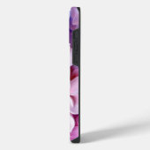3D-pastelbloempatroon iPhone Hoesje (Linkerkant)