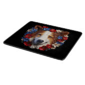 3D Patriottische Shetland Sheepdog Snijplank (Hoek)