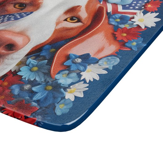 3D Patriottische Vizsla Snijplank (Hoek)