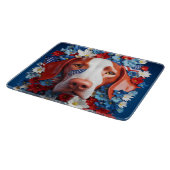 3D Patriottische Vizsla Snijplank (Hoek)