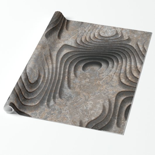 3D-patronen 1 Cadeaupapier (Uitgerold)