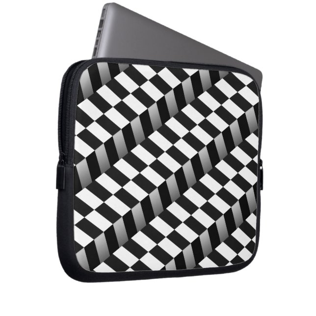 3D Patroon Kunst Laptophoes Laptop Sleeve (Voorkant Rechts)